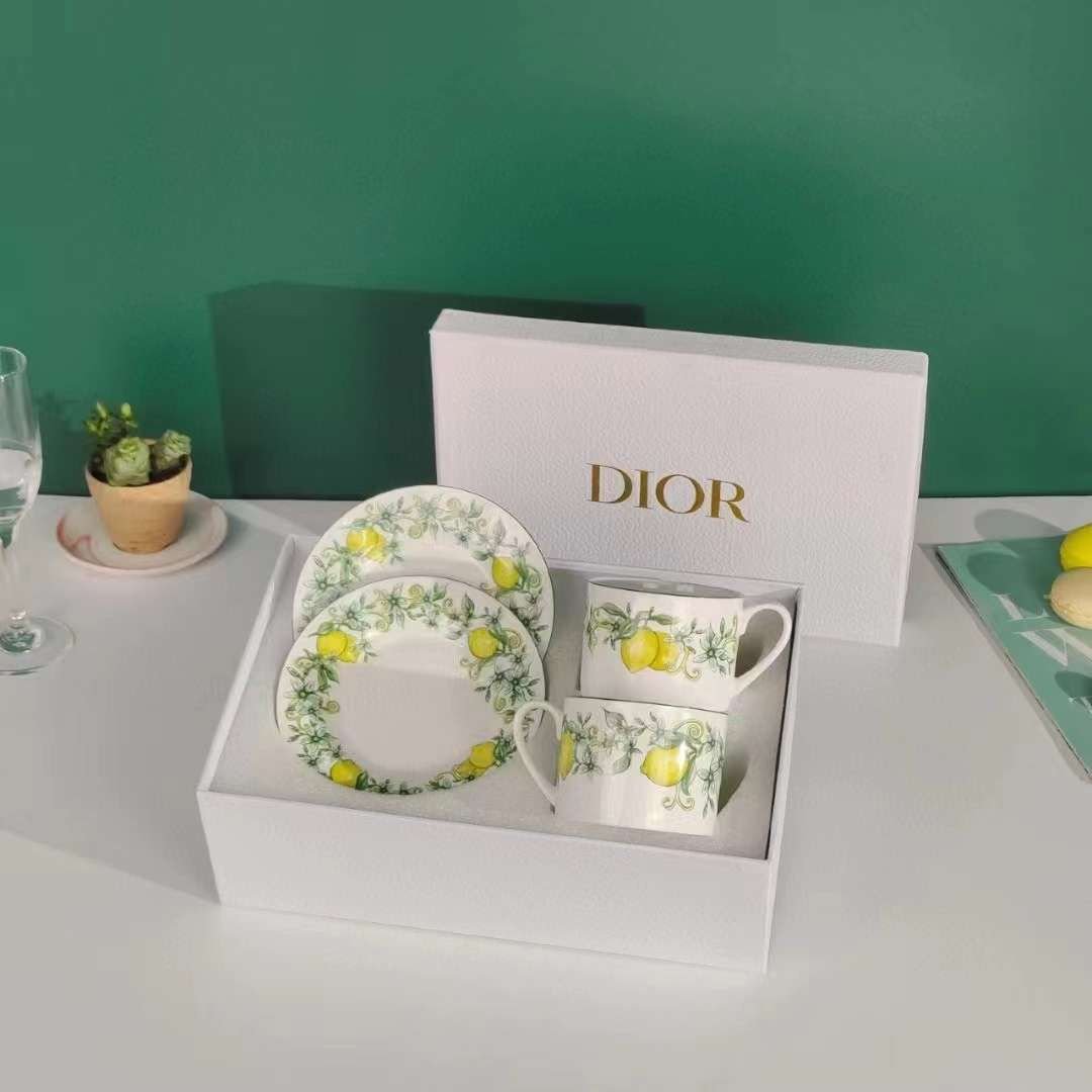 Dior Tea Cups Set 2 Pieces